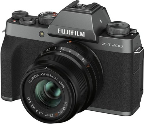 Fujifilm X Series X-T200 Mirrorless Camera with XC 15-45mm f/3.5-5.6 OIS PZ Lens - Dark Silver BUY IN UAE