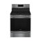Frigidaire - Gallery 5.4 Cu. Ft. Freestanding Electric Convection Range with Self-Cleaning - Black Stainless Steel-Front_Standard
