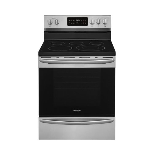 Frigidaire - Gallery 5.4 Cu. Ft. Freestanding Electric Convection Range with Self-Cleaning - Stainless steel