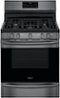 Frigidaire - Gallery 5.0 Cu. Ft. Freestanding Gas Range with Air Fry - Black Stainless Steel-Front_Standard