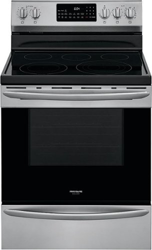 Frigidaire - Gallery 5.7 Cu. Ft. Freestanding Electric Air Fry Range with Self and Steam Clean - Stainless steel