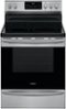 Frigidaire - Gallery 5.7 Cu. Ft. Freestanding Electric Air Fry Range with Self and Steam Clean - Stainless steel-Front_Standard 