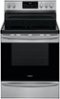 Frigidaire - Gallery 5.7 Cu. Ft. Freestanding Electric Air Fry Range with Self and Steam Clean - Stainless Steel-Front_Standard