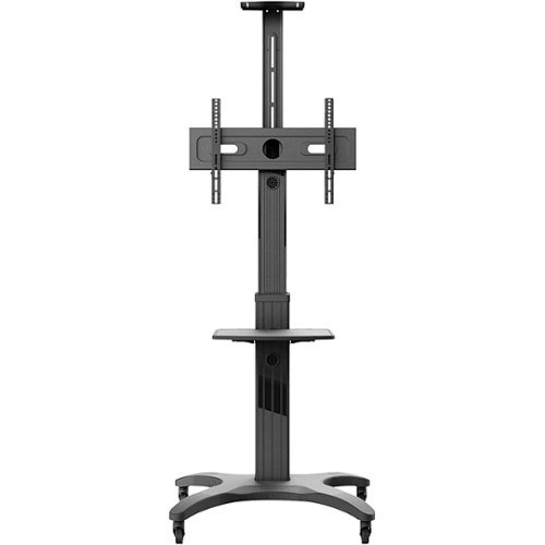 Kanto - MTMA TV Cart for Most Flat-Panel TVs Up to 65" - Black-Front_Standard 