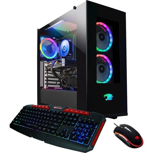 iBUYPOWER - Gaming Desktop - AMD Ryzen 7-Series - 3700X - 16GB Memory - NVIDIA GeForce RTX 2060 SUPER - 1TB HDD + 480GB SSD - Black-Front_Standard 