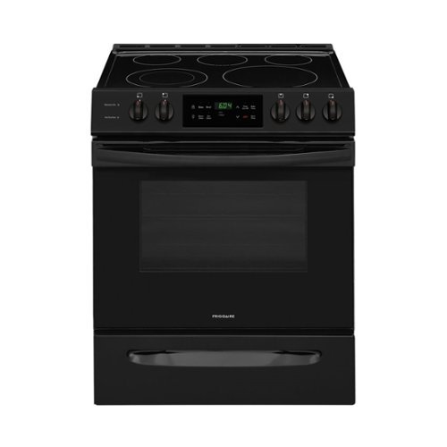 Frigidaire - 5.0 Cu. Ft. Freestanding Electric Range with Self-Cleaning - Black