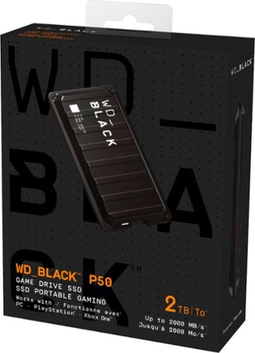 WD _BLACK P50 2TB External USB 3.2 Gen 2x2 Portable SSD - Black BUY IN MIDDLE EAST