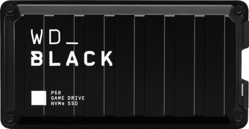 WD - WD_BLACK P50 500GB External USB 3.2 Gen 2x2 Portable Solid State Drive - Black