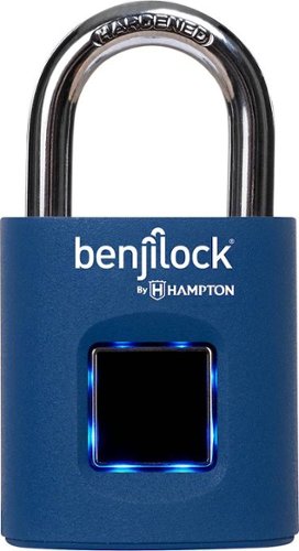 BenjiLock by Hampton - Fingerprint Padlock - Dark Navy-Front_Standard 