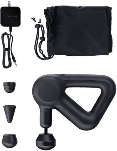 Therabody Theragun Prime Bluetooth + App Enabled Massage Gun + 4 Attachments, 30lbs Force (Latest Model) - Black SHOP ONLINE
