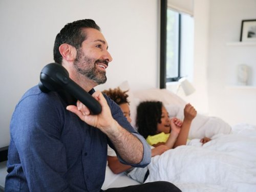 Therabody Theragun Prime Bluetooth + App Enabled Massage Gun + 4 Attachments, 30lbs Force (Latest Model) - Black BUY IN SINGAPORE