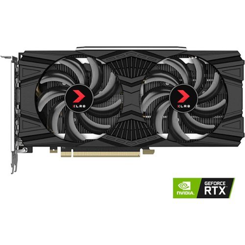 PNY - XLR8 Dual Fan Gaming Overclocked NVIDIA GeForce RTX 2060 SUPER 8GB GDDR6 PCI Express 3.0 Graphics Card-Front_Standard 