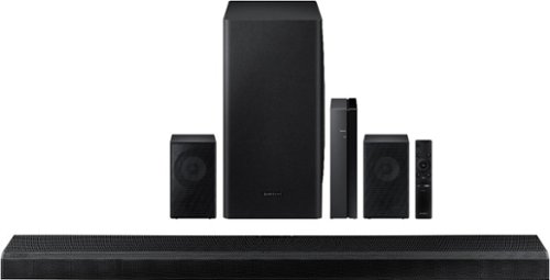  Samsung - 5.1.2-Channel Soundbar with Wireless Rear Speakers and Dolby Atmos/DTS:X - Black