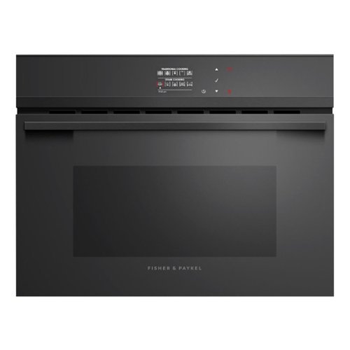 Fisher & Paykel - Minimal 24" Built-In Single Electric Convection Oven - Black