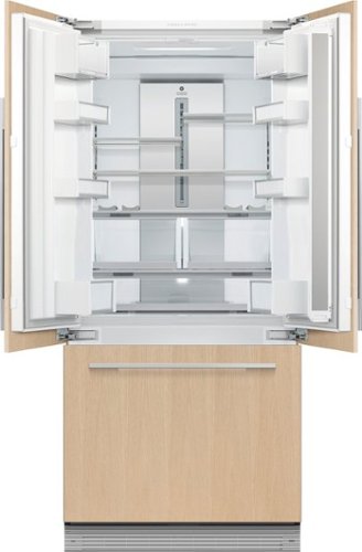 Fisher & Paykel - ActiveSmart 14.7 Cu. Ft. French Door Built-In Refrigerator - Custom Panel Ready