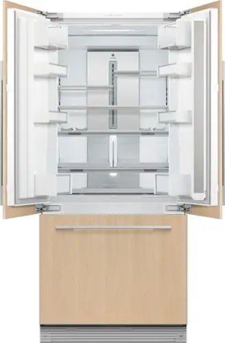 Front. Fisher & Paykel - ActiveSmart 14.7 Cu. Ft. French Door Built-In Refrigerator - Custom Panel Ready.