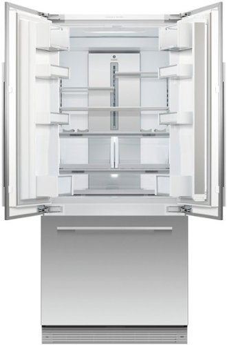 Fisher & Paykel - ActiveSmart 14.7 Cu. Ft. French Door Built-In Refrigerator - Custom Panel Ready