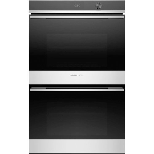 Fisher & Paykel - Contemporary 30" Built-In Double Electric Convection Wall Oven - Stainless steel