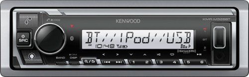Kenwood - In-Dash Digital Media Receiver - Built-in Bluetooth - Satellite Radio-Ready with Detachable Faceplate - Silver