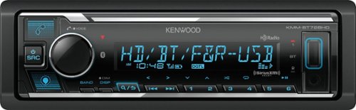 Kenwood - In-Dash Digital Media Receiver - Built-in Bluetooth - Satellite Radio-Ready with Detachable Faceplate - Black