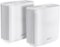 ASUS - ZenWiFi AC3000 Tri-Band Mesh Wi-Fi System (2-pack) - White-Front_Standard
