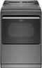 Whirlpool - 7.4 Cu. Ft. Smart Electric Dryer with Steam - Chrome Shadow-Front_Standard