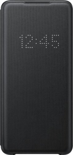 LED Wallet Cover Case for Samsung Galaxy S20 Ultra 5G - Black