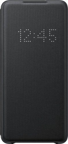 LED Wallet Cover Case for Samsung Galaxy S20+ 5G - Black