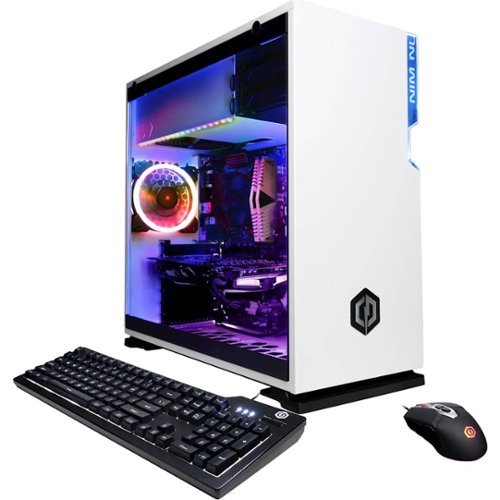 CyberPowerPC - Gamer Xtreme Gaming Desktop - Intel Core i5 - 9600KF - 16GB Memory - AMD Radeon RX 5500 XT - 500GB SSD - White-Front_Standard 