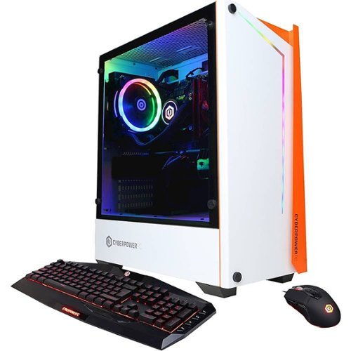 CyberPowerPC - Gaming Desktop - Intel Core i7 - 9700K - 16GB Memory - NVIDIA GeForce GTX 1660 SUPER - 2TB HDD + 500GB SSD - White-Front_Standard 