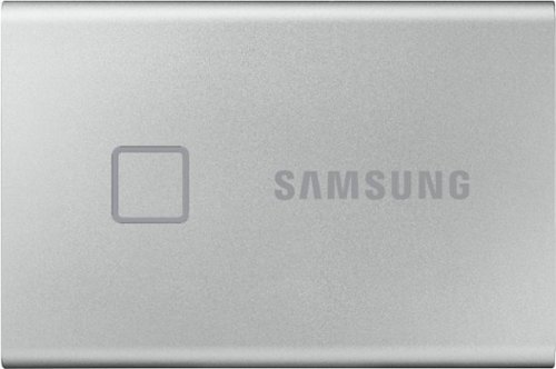 Samsung - T7 Touch 500GB External USB 3.2 Gen 2 Portable SSD with Hardware Encryption - Silver