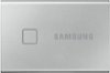Samsung - T7 Touch 500GB External USB 3.2 Gen 2 Portable SSD with Hardware Encryption - Silver-Front_Standard