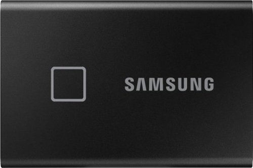 Samsung - T7 Touch 500GB External USB 3.2 Gen 2 Portable SSD with Hardware Encryption - Black