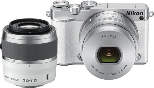 Nikon - J5 Mirrorless Camera with NIKKOR 10-30mm PD-ZOOM and 30-110mm Lenses - White