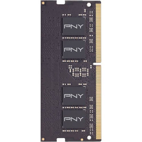 PNY - 16GB 2.666GHz PC4-21300 DDR4 SO-DIMM Unbuffered Non-ECC Laptop Memory - Black