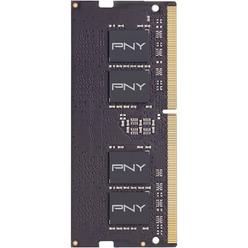 PNY - 4GB 2.666GHz PC4-21300 DDR4 SO-DIMM Unbuffered Non-ECC Laptop Memory - Black-Front_Standard 