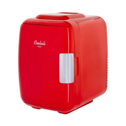 Cooluli - Classic 0.1 Cu. Ft. Mini Fridge - Red