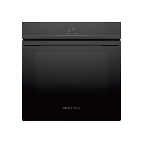 Fisher & Paykel - Minimal 24" Built-In Single Electric Convection Oven - Black