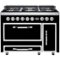 Viking - Tuscany 6.2 Cu. Ft. Freestanding Double Oven Dual Fuel True Convection Range - Graphite Black-Front_Standard