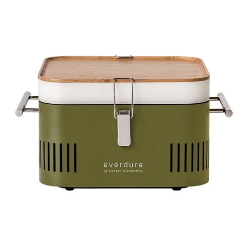 Image of Everdure by Heston Blumenthal - CUBE Charcoal Grill - Khaki