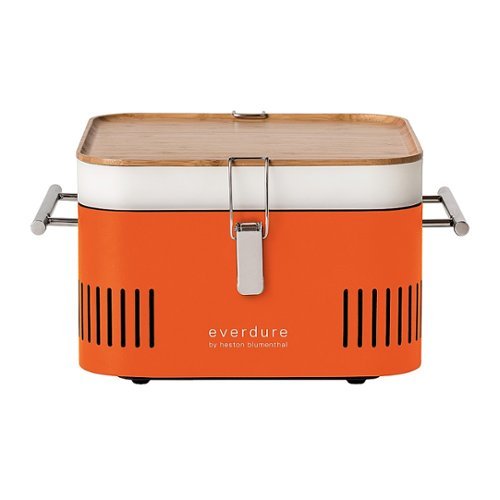 Image of Everdure by Heston Blumenthal - CUBE Charcoal Grill - Orange