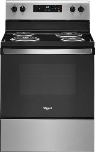 Whirlpool - 4.8 Cu. Ft. Freestanding Electric Range with Keep Warm Setting - Stainless steel