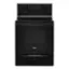 Front. Whirlpool - 5.3 Cu. Ft. Freestanding Electric Range with Keep Warm Setting - Black.