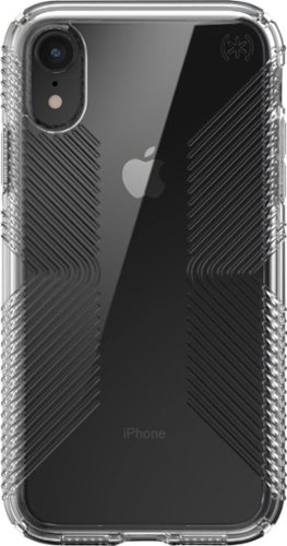 Speck - Presidio Perfect Grip Case for Apple® iPhone® XR - Clear-Front_Standard 