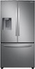 Samsung - 27 cu. ft. 3-Door French Door Refrigerator with External Water & Ice Dispenser - Stainless Steel-Front_Standard