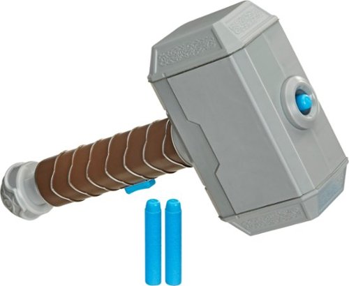 UPC 630509877720 product image for Nerf - Power Moves Marvel Avengers Thor Hammer Strike Dart-Launching Toy | upcitemdb.com