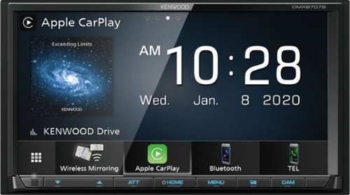 Kenwood - 7" - Android Auto/Apple® CarPlay™ - Built-in Bluetooth - In-Dash Digital Media Receiver - Black