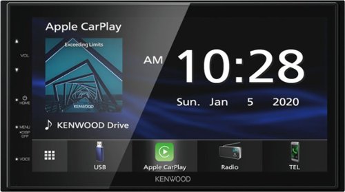 Kenwood - 6.75" - Android Auto/Apple® CarPlay™ - Built-in Bluetooth - In-Dash Digital Media Receiver - Black