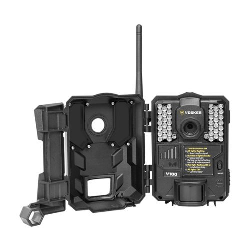 Vosker V100 4G Celluar Security Camera with Preactivated Nationwide SIM Card - Black WORLDWIDE DELIVERY