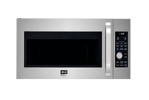 LG - STUDIO 1.7 Cu. Ft. Convection Over-the-Range Microwave Oven with Sensor Cook - Stainless steel